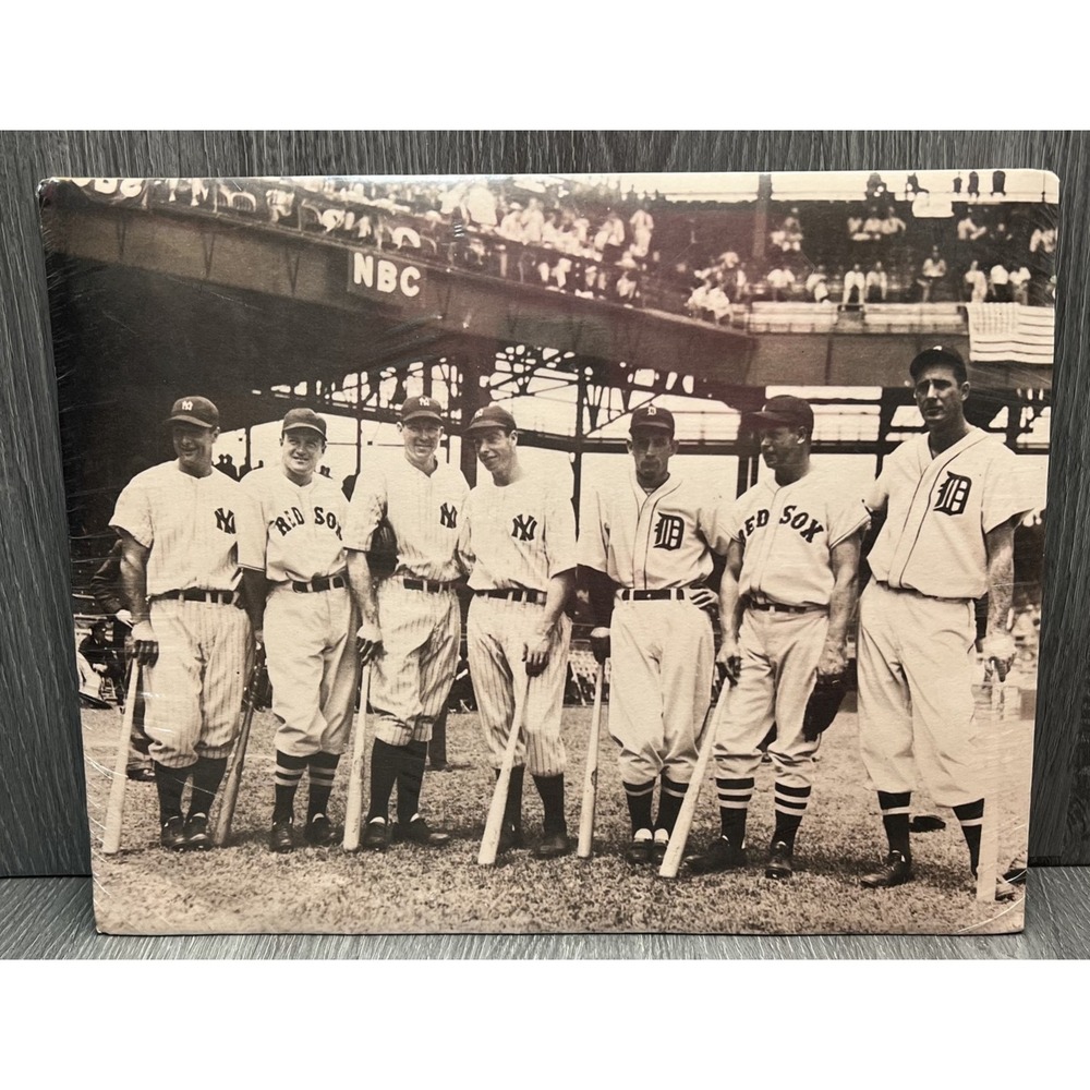 1940 MLB All-Star Game Photo Vintage Yankees Red Sox Detroit Baseball Display